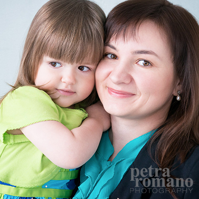 Mother - daughter portrait of Ivanna P. by Petra Romano Photography