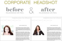 Before After Personal Branding Photo Session with Petra Romano Photography