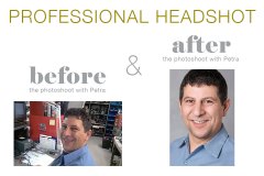 Before After Headshot Photo Session with Petra Romano Photography